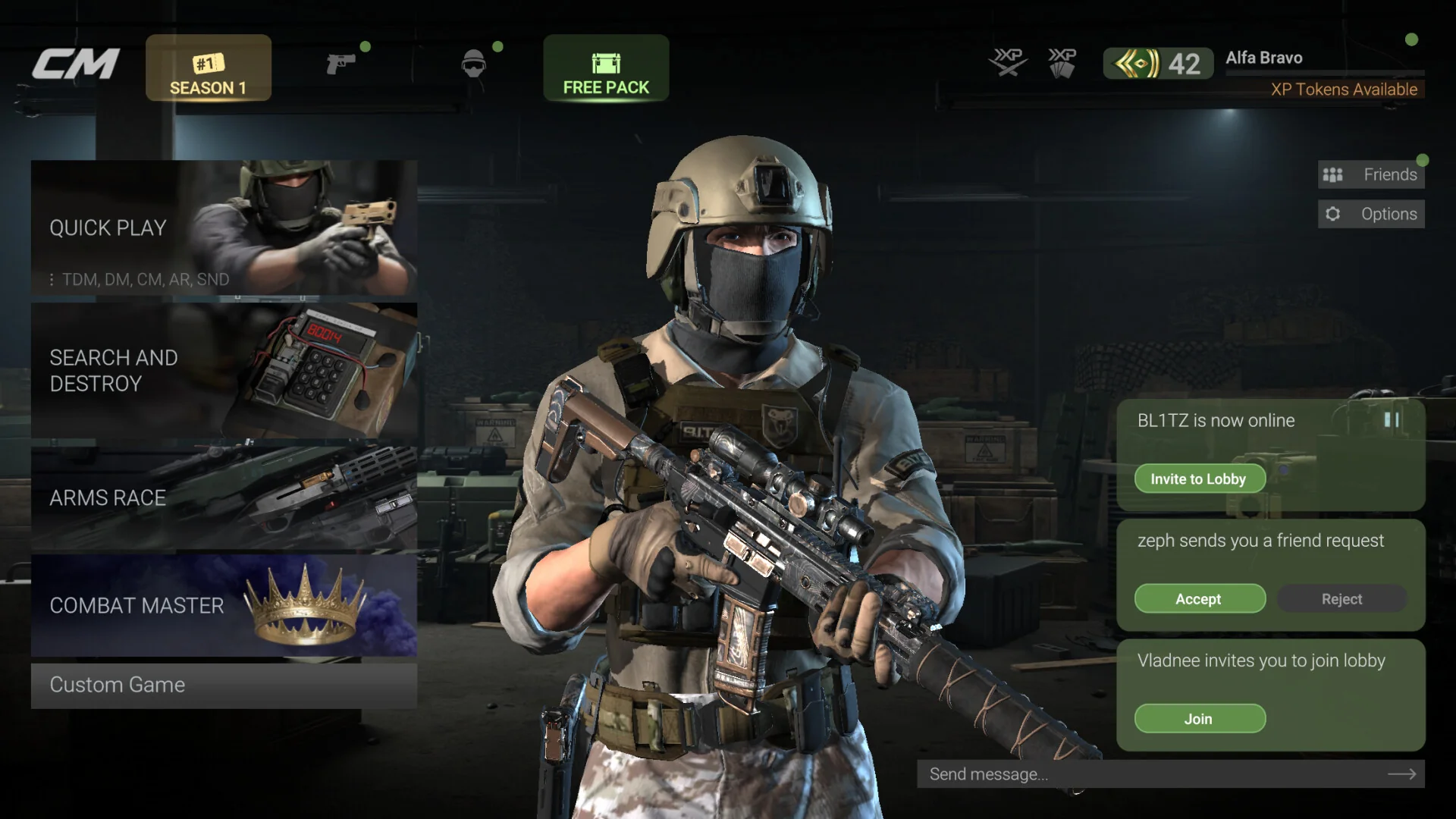 Player ESP boxes in Combat Master multiplayer